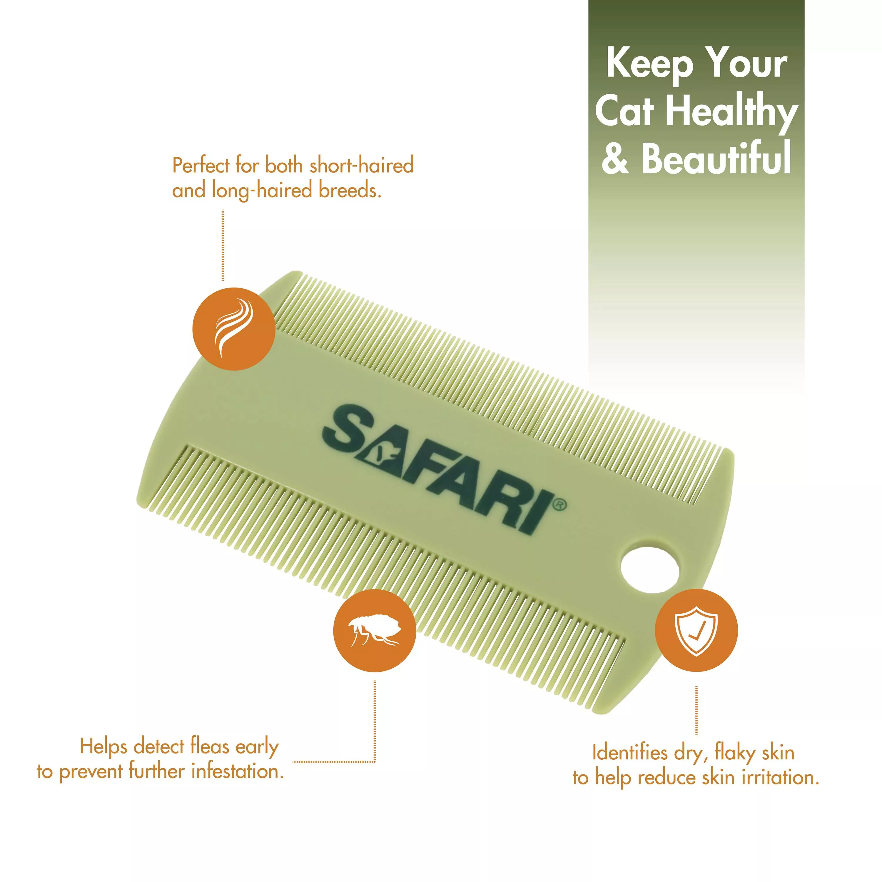 Safari® by Coastal® Double-Sided Cat Flea Comb