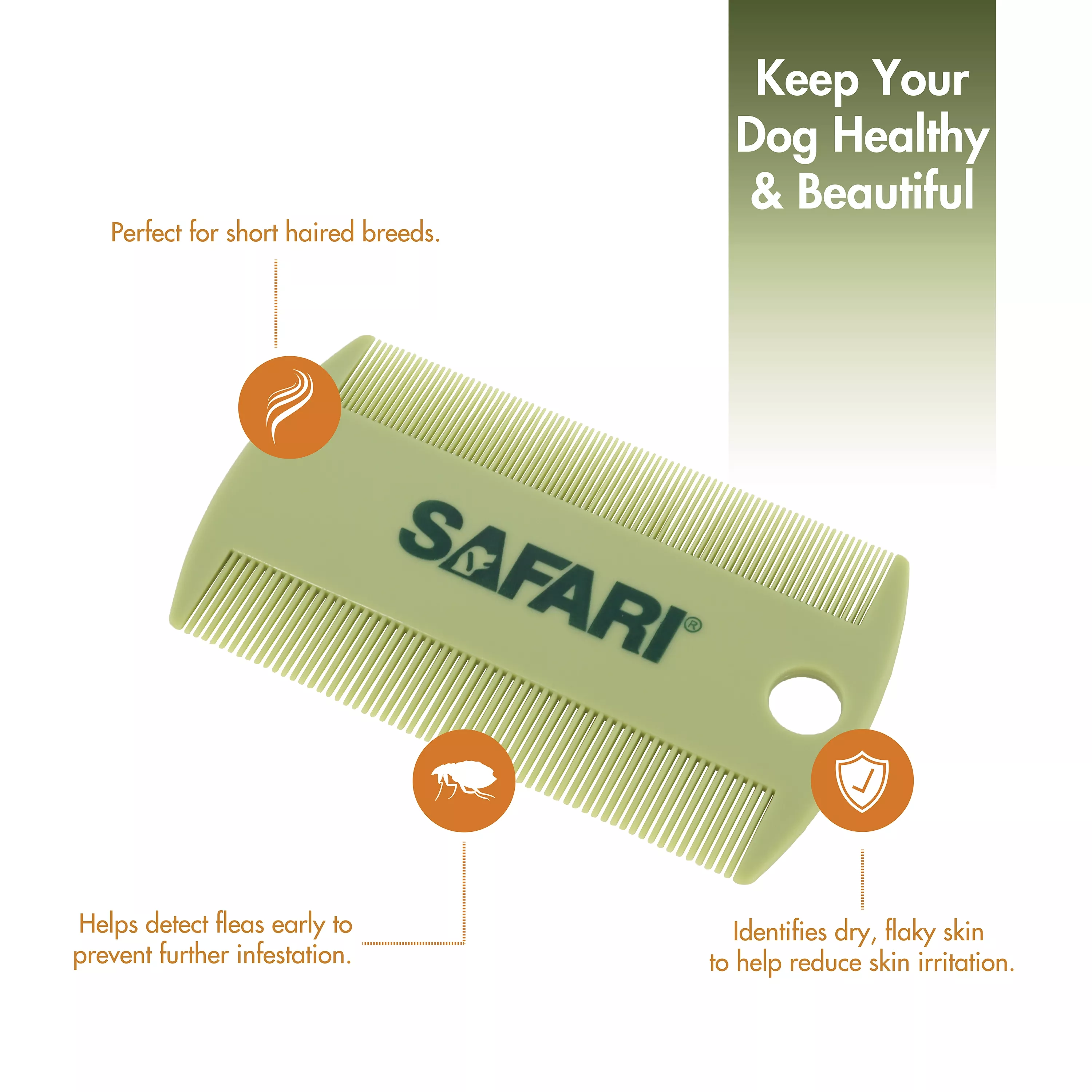 Safari® by Coastal® Double-Sided Flea Comb