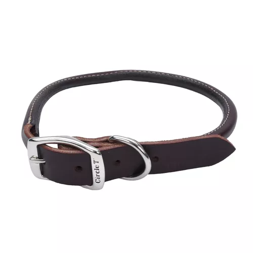 Circle T® Latigo Leather Round Dog Collar Product image