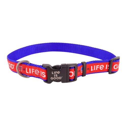 Life is Good® Canvas Overlay Dog Collar with Plastic Buckle Product image