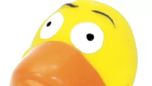 Li'l Pals 2.5" Latex Duck Dog Toy