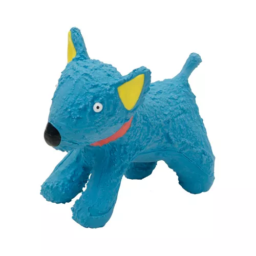 Li'l Pals® by Coastal® 4" Latex Blue Dog Toy Product image