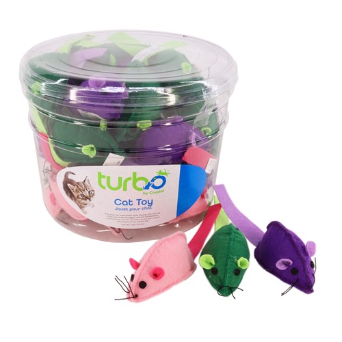 Turbo® Felt Mice Bulk Cat Toy Bin Product image