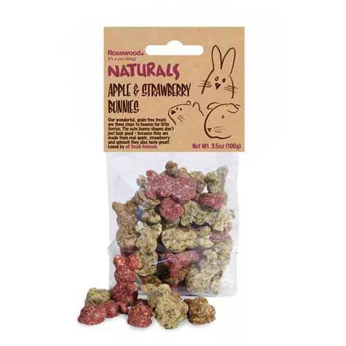 Rosewood Naturals Apple and Strawberry Bunnies Product image