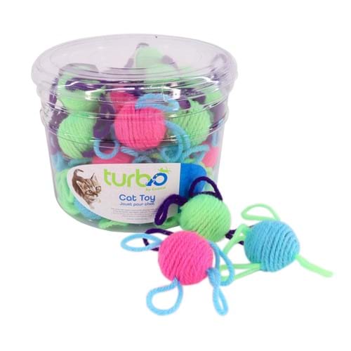 Turbo® Wool Balls Bulk Cat Toy Bin Product image