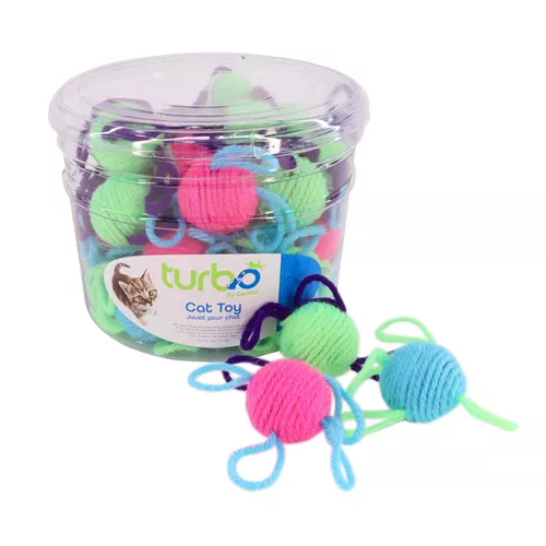 Turbo® by Coastal® Wool Balls Bulk Cat Toy Bin Product image