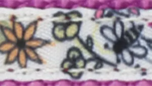 Li'l Pals by Coastal Charming Ribbon Overlay Dog Collar