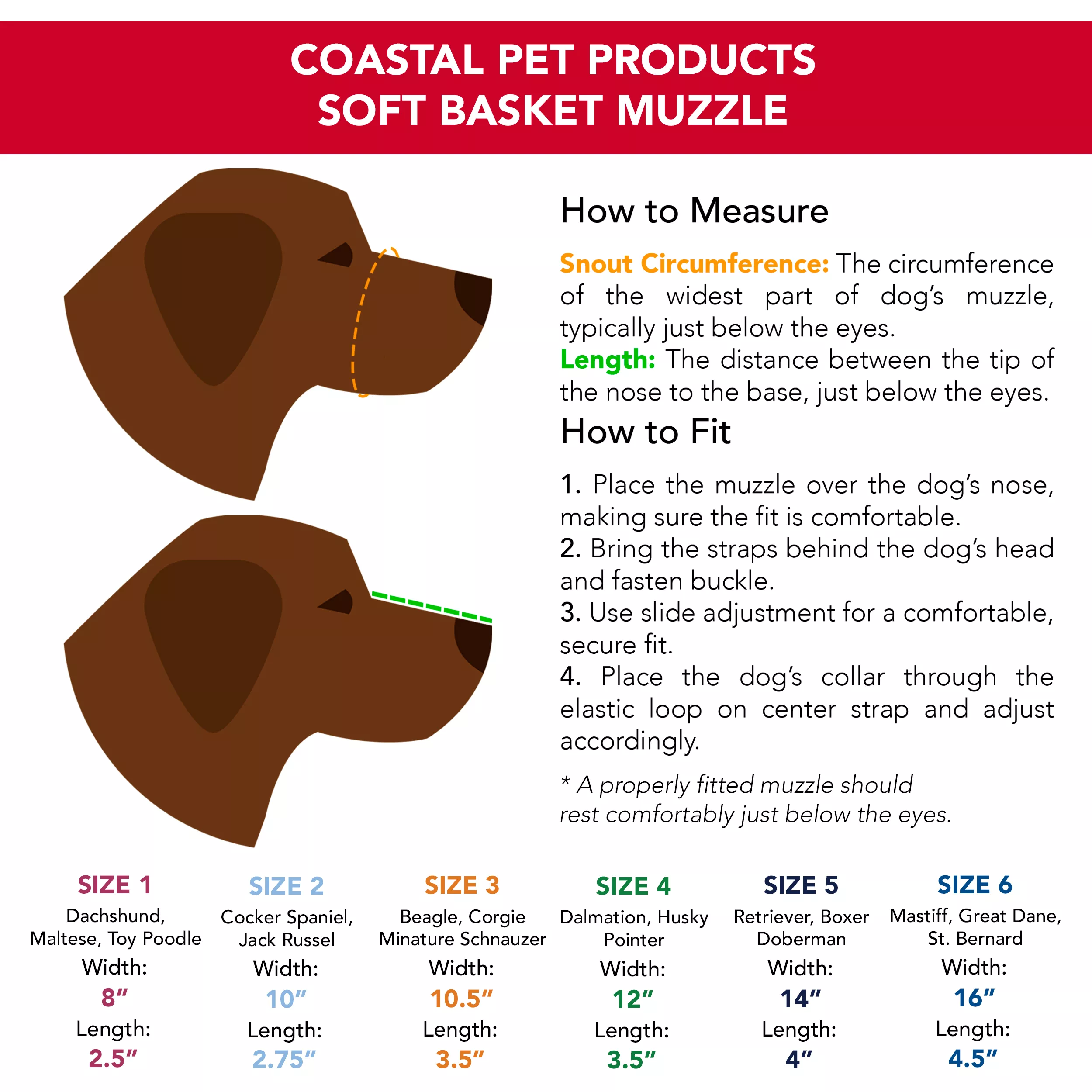 Coastal® Soft Basket Muzzle for Dogs