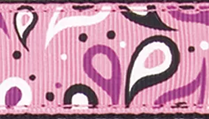 Ribbon Adjustable Dog Collar with Metal Buckle