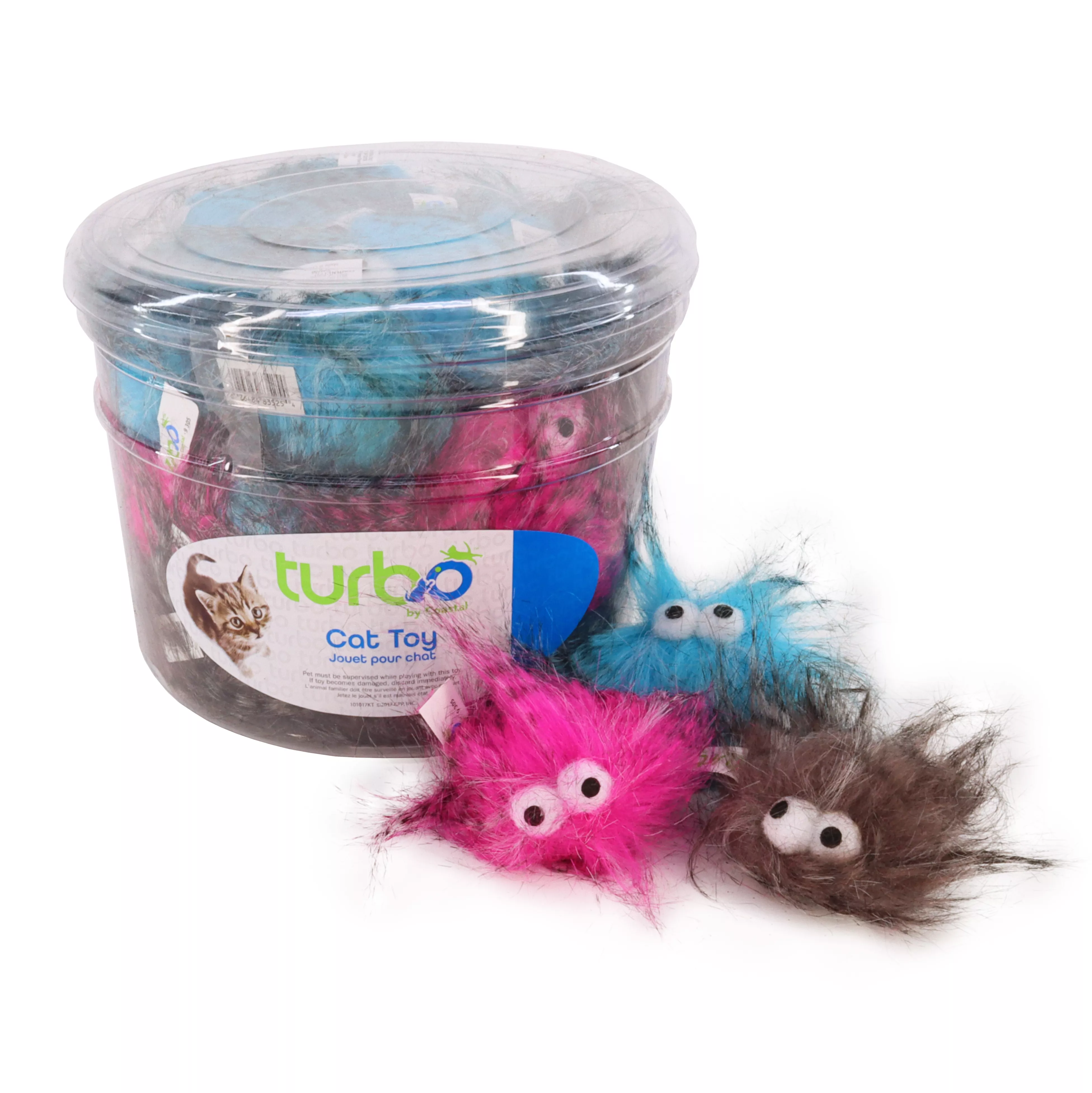 Turbo® Plush Monsters Bulk Cat Toy Bin