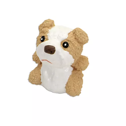 Rascals® 3" Latex Tan and White Bulldog Dog Toy Product image