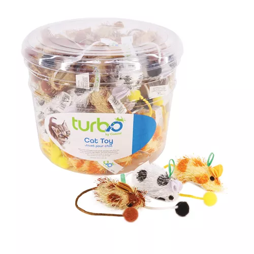 Turbo® by Coastal® Spotted Mice Bulk Cat Toy Bin Product image