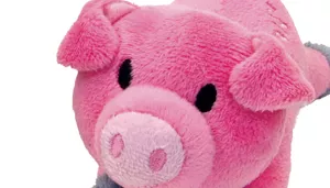 Li'l Pals Plush Dog Toy with Squeaker