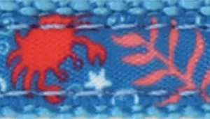 Li'l Pals by Coastal Charming Ribbon Overlay Dog Collar