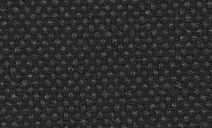 Black fabric swatch with a subtle textured weave pattern, featuring small, evenly spaced raised dots across the surface.