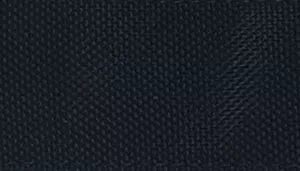 Close‑up swatch of black woven fabric with a textured surface.