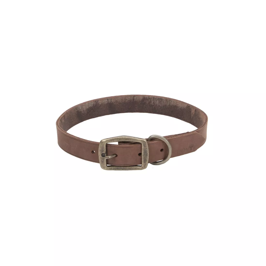 Circle T® Rustic Leather Town Dog Collar