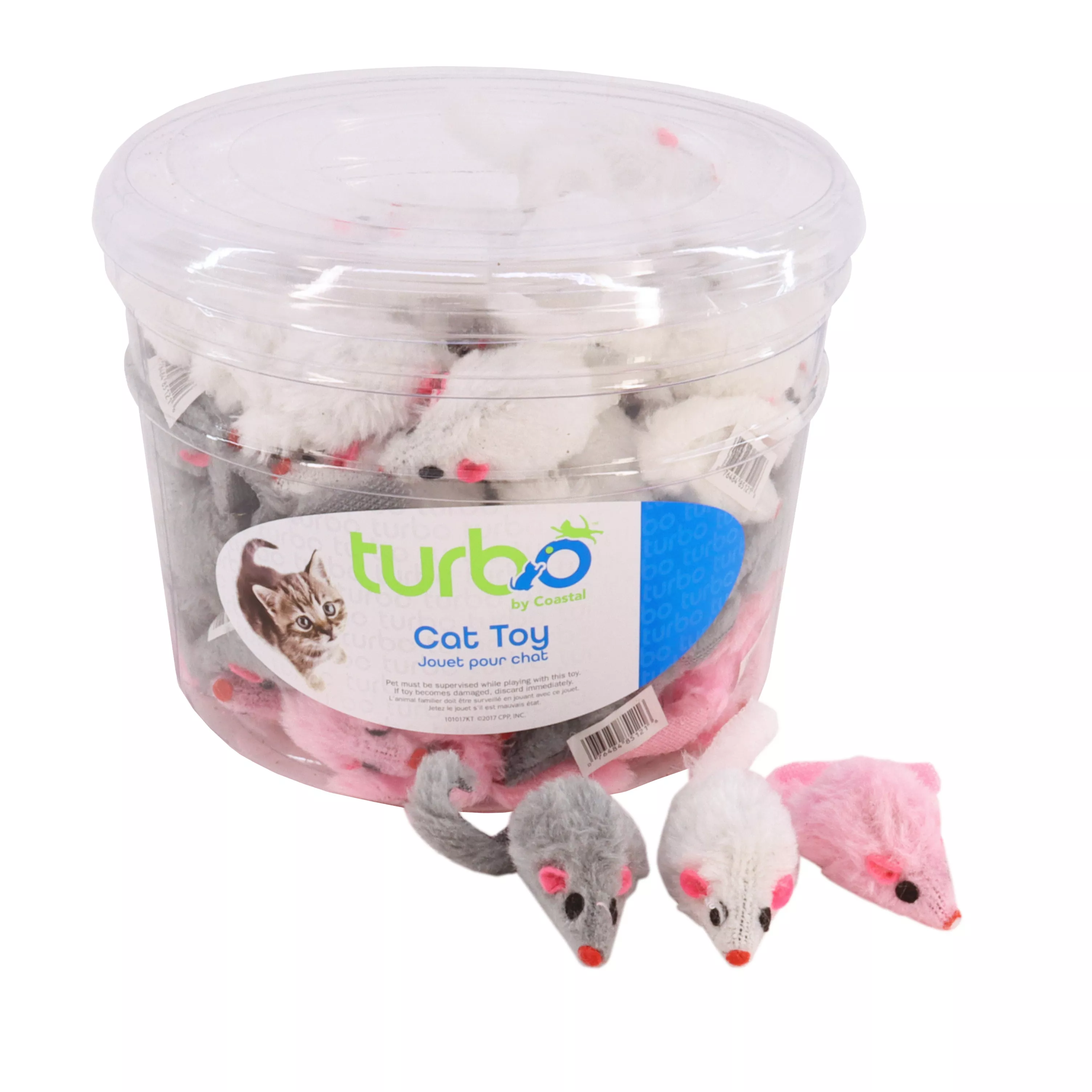 Turbo® Furry Mice Bulk Cat Toy Bin