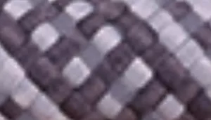 Woven pattern with gray, light gray, and muted purple strands.